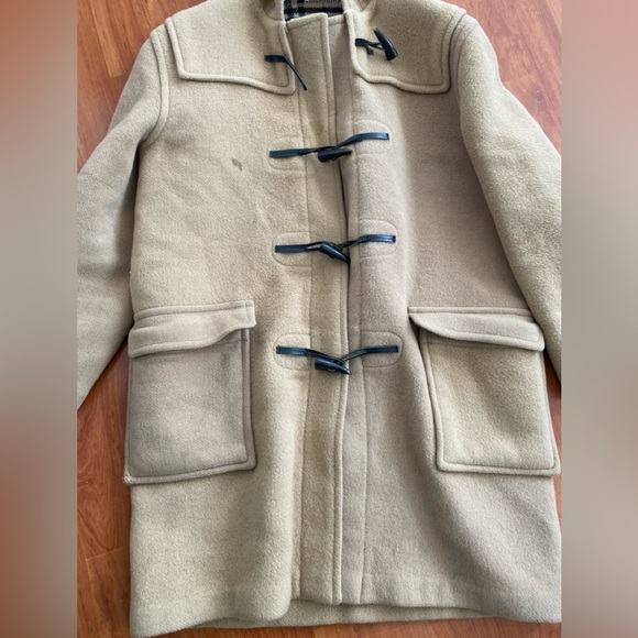 Burberry Blackwell Wool Duffle Coat Camel Beige Women's Size US 8 Reg Nova Check - Picture 4 of 13